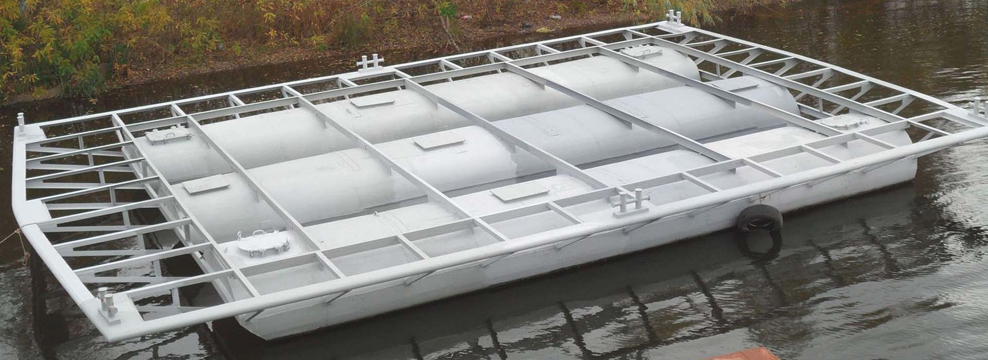 Стальные понтоны