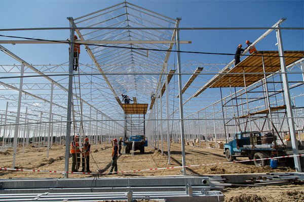 Изготовление конструкции для теплиц