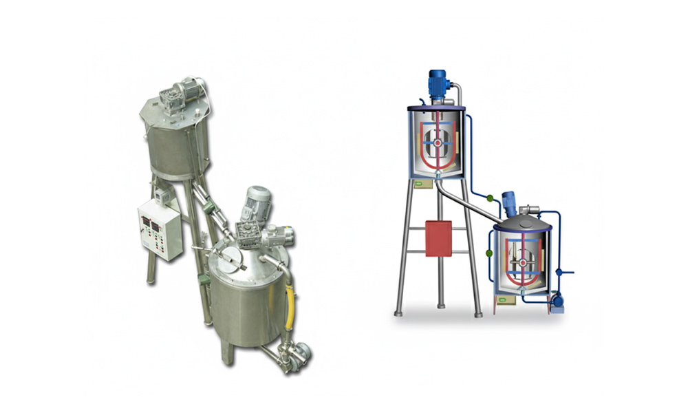 Установка получения гомогенных косметических продуктов