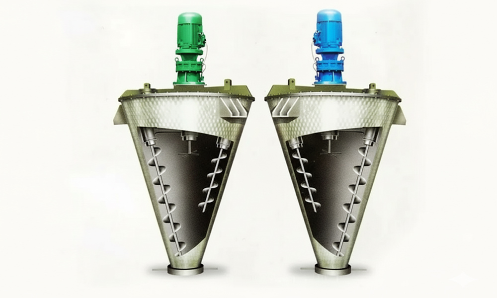 Шнековый смеситель вертикально-конусный